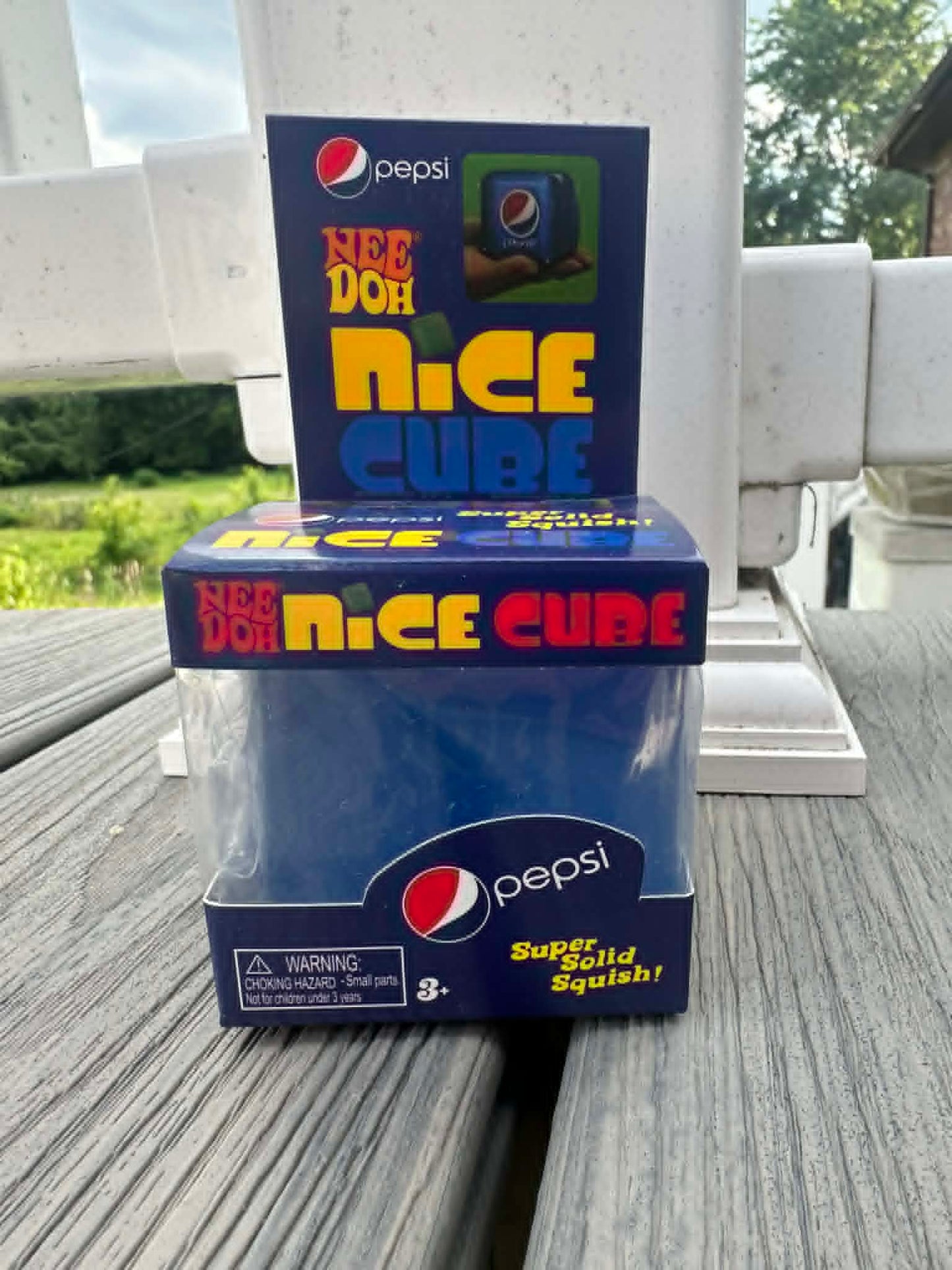 Needoh Squishy Cube in Softdrink theme - blue, Pepsi