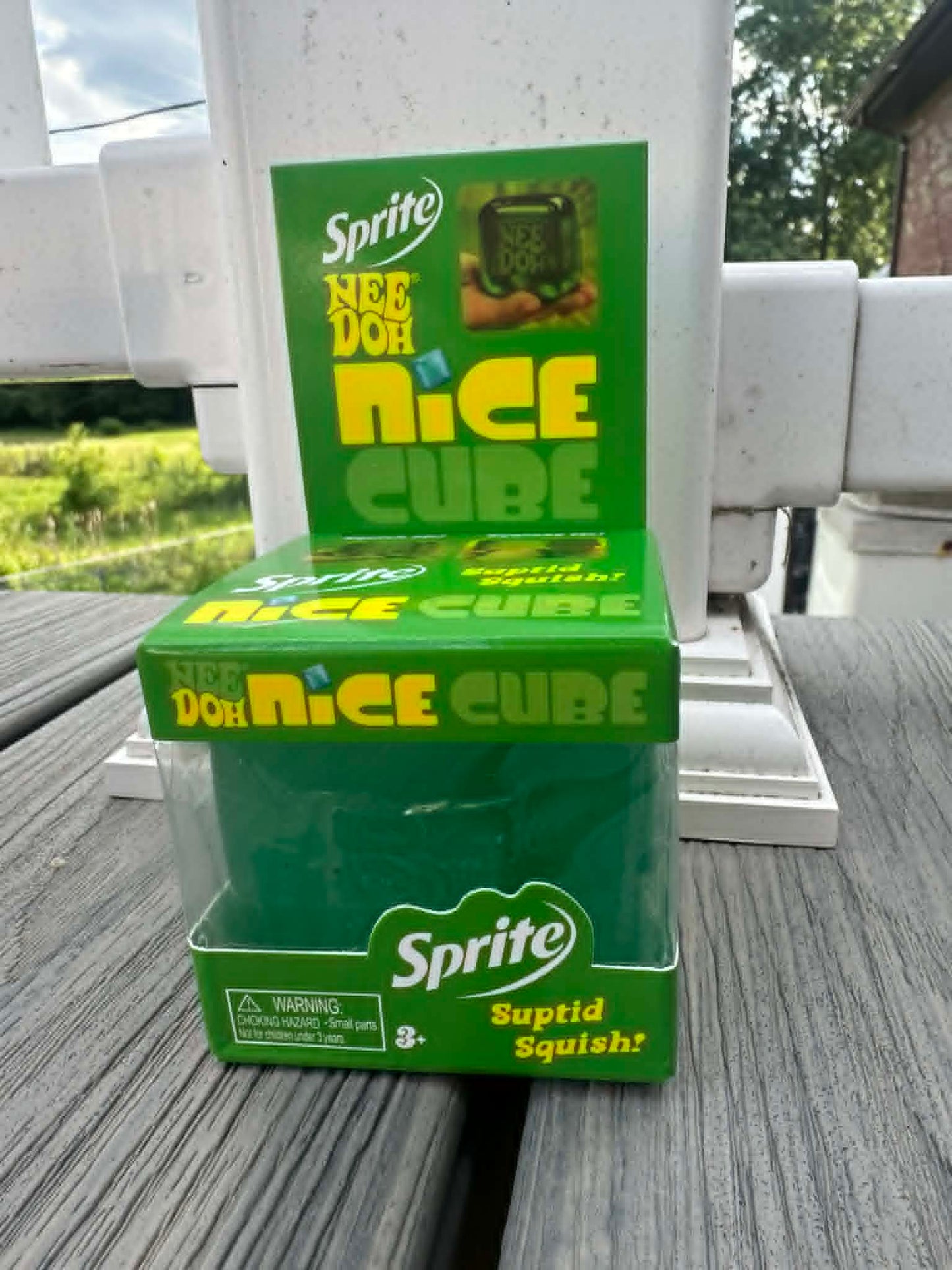 Needoh Squishy Cube in Softdrink theme - green, Sprite